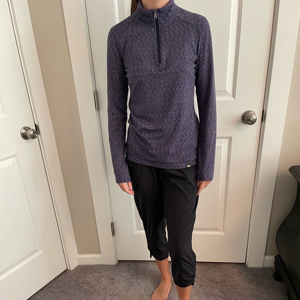 REI quarter-zip lightweight running shirt